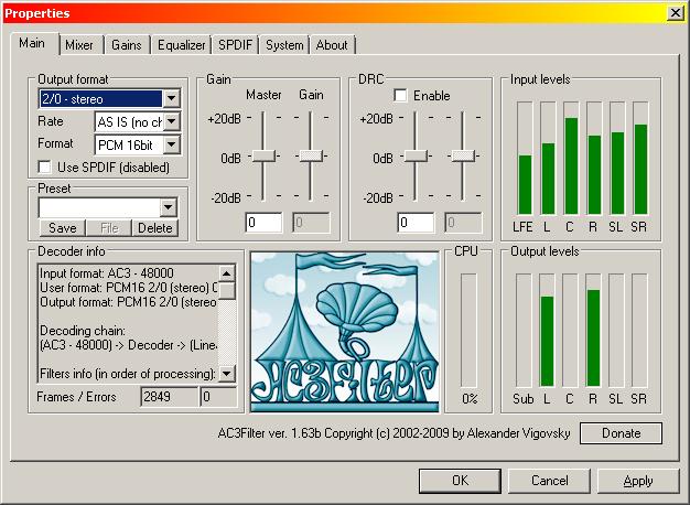 AC3Filter,AC3Filter下载,音频解码器