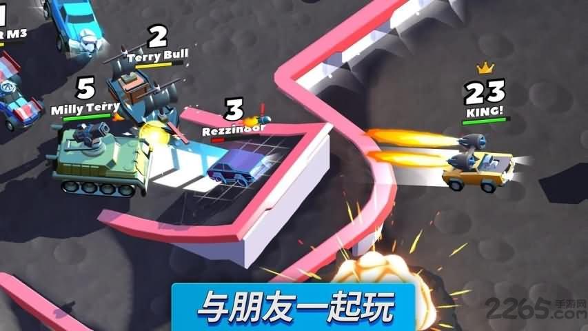 疯狂撞车王内购破解版下载,疯狂撞车王,竞速游戏,赛车游戏